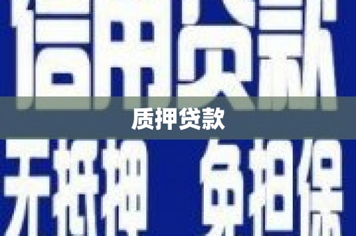 响水质押贷款