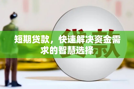 响水短期贷款，快速解决资金需求的智慧选择