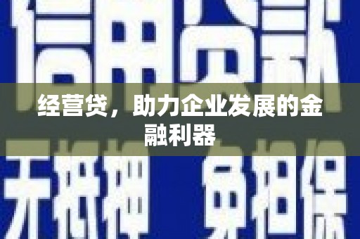 响水经营贷，助力企业发展的金融利器