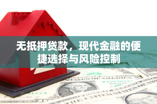 响水无抵押贷款，现代金融的便捷选择与风险控制
