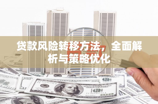 响水贷款风险转移方法，全面解析与策略优化