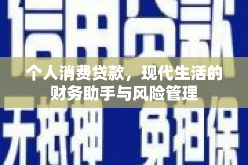 响水个人消费贷款，现代生活的财务助手与风险管理