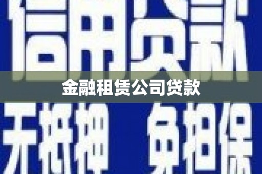 响水金融租赁公司贷款