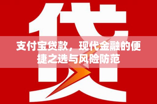 响水支付宝贷款，现代金融的便捷之选与风险防范