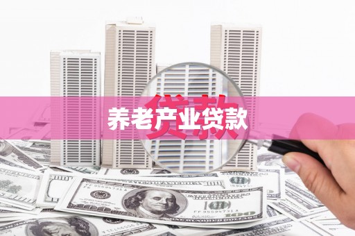 响水养老产业贷款