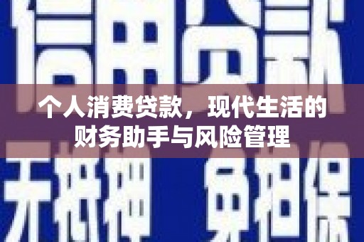 响水个人消费贷款，现代生活的财务助手与风险管理