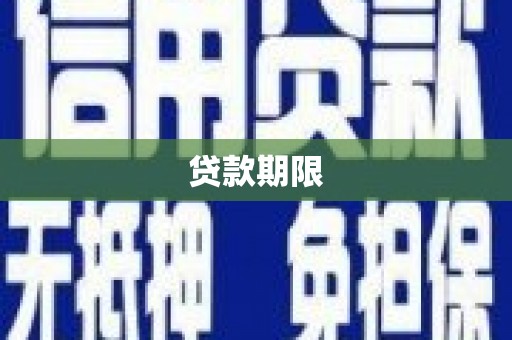 响水贷款期限
