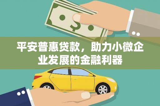 响水平安普惠贷款，助力小微企业发展的金融利器
