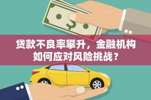 响水贷款不良率攀升，金融机构如何应对风险挑战？