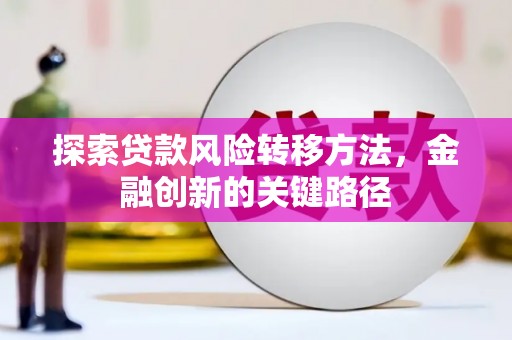 响水探索贷款风险转移方法，金融创新的关键路径
