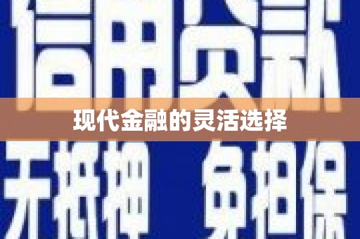响水现代金融的灵活选择