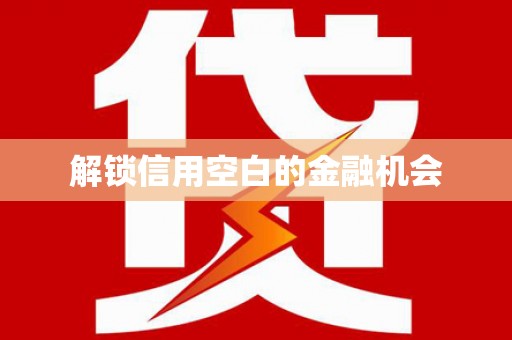 响水解锁信用空白的金融机会