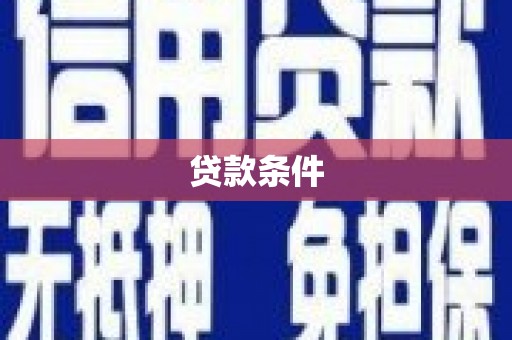 响水贷款条件