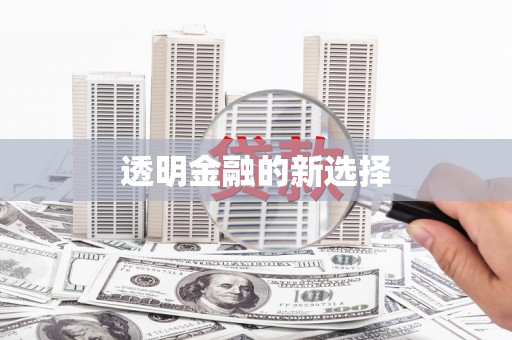 响水透明金融的新选择