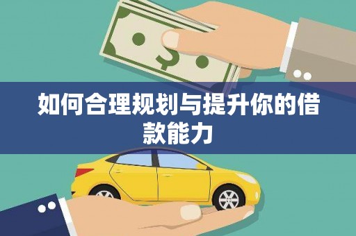 响水如何合理规划与提升你的借款能力